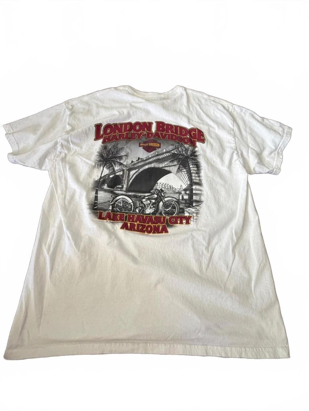 Harley-Davidson London Bridge Lake Havasu City Arizona White T-Shirt XL 2023